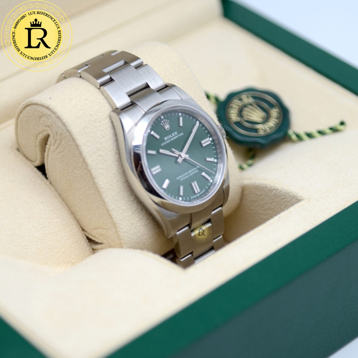 Rolex oyster perpetual vert