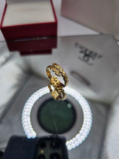 Bague femme acier doré CRUSH de CHANEL