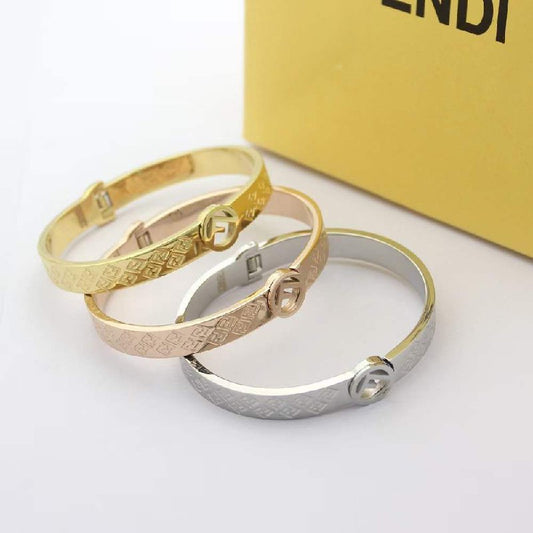 Bracelet femme acier FENDI