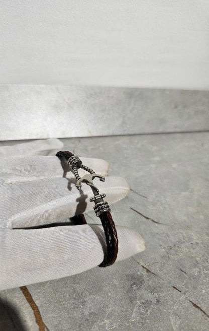 Bracelet homme cuir ANCRE ⚓️