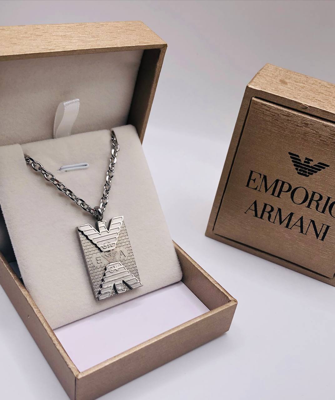 Collier acier homme EMPORIO ARMANI