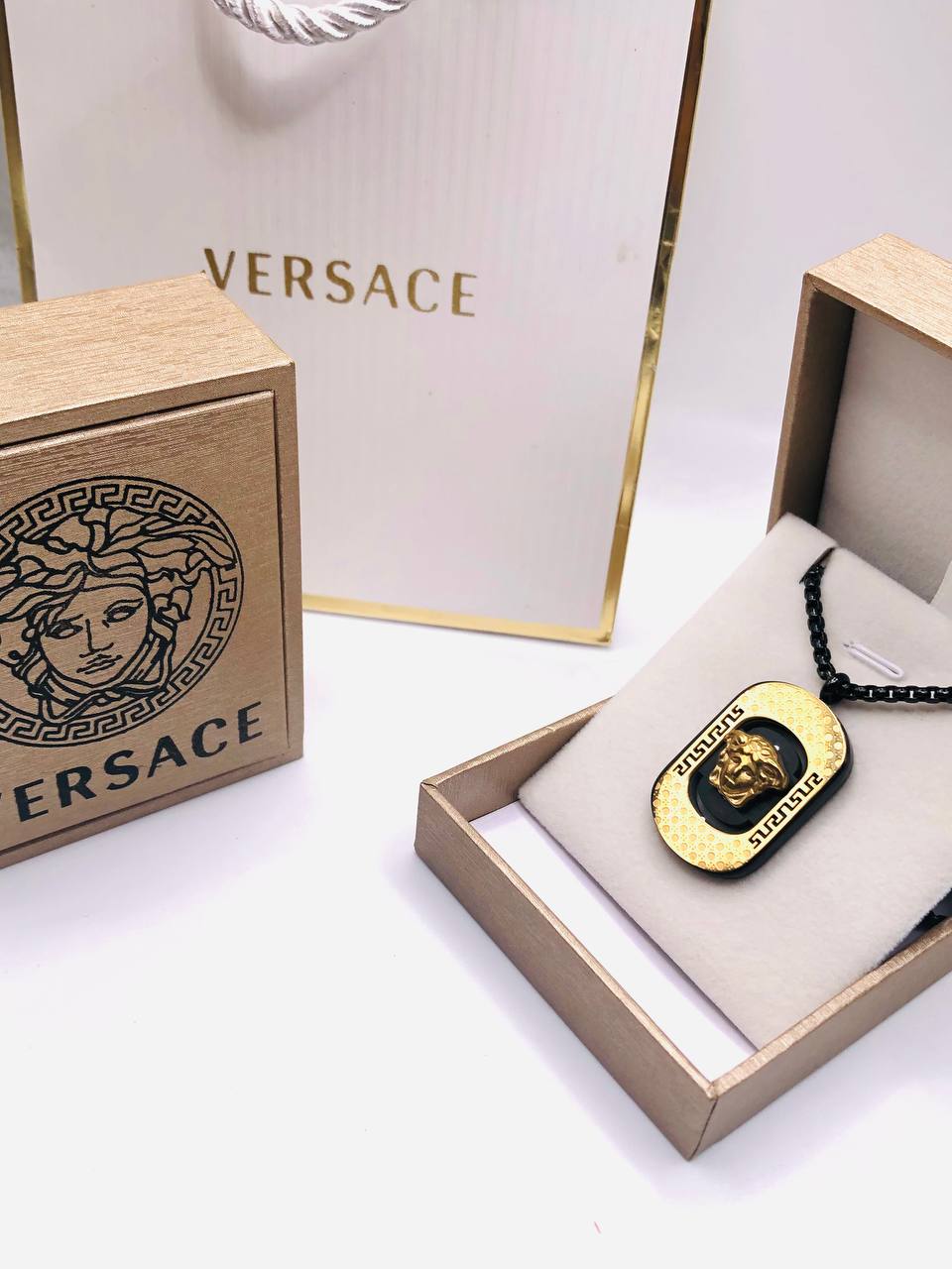 Collier homme acier VERSACE