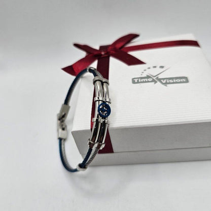 Bracelet homme câble ANCRE ⚓️ acier