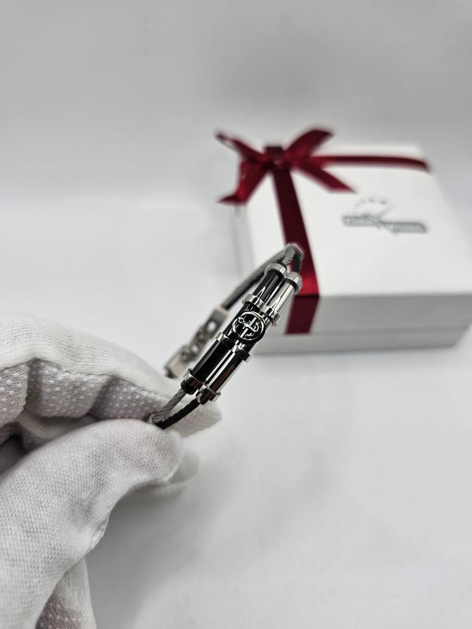 Bracelet homme câble ANCRE ⚓️ acier