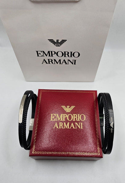 Bracelet homme cuir EMPORIO ARMANI
