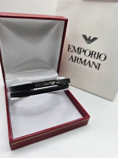 Bracelet homme cuir EMPORIO ARMANI
