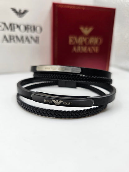 Bracelet homme cuir EMPORIO ARMANI