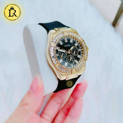 Montre Guess Venus GW0118L2 bracelet silicone noir