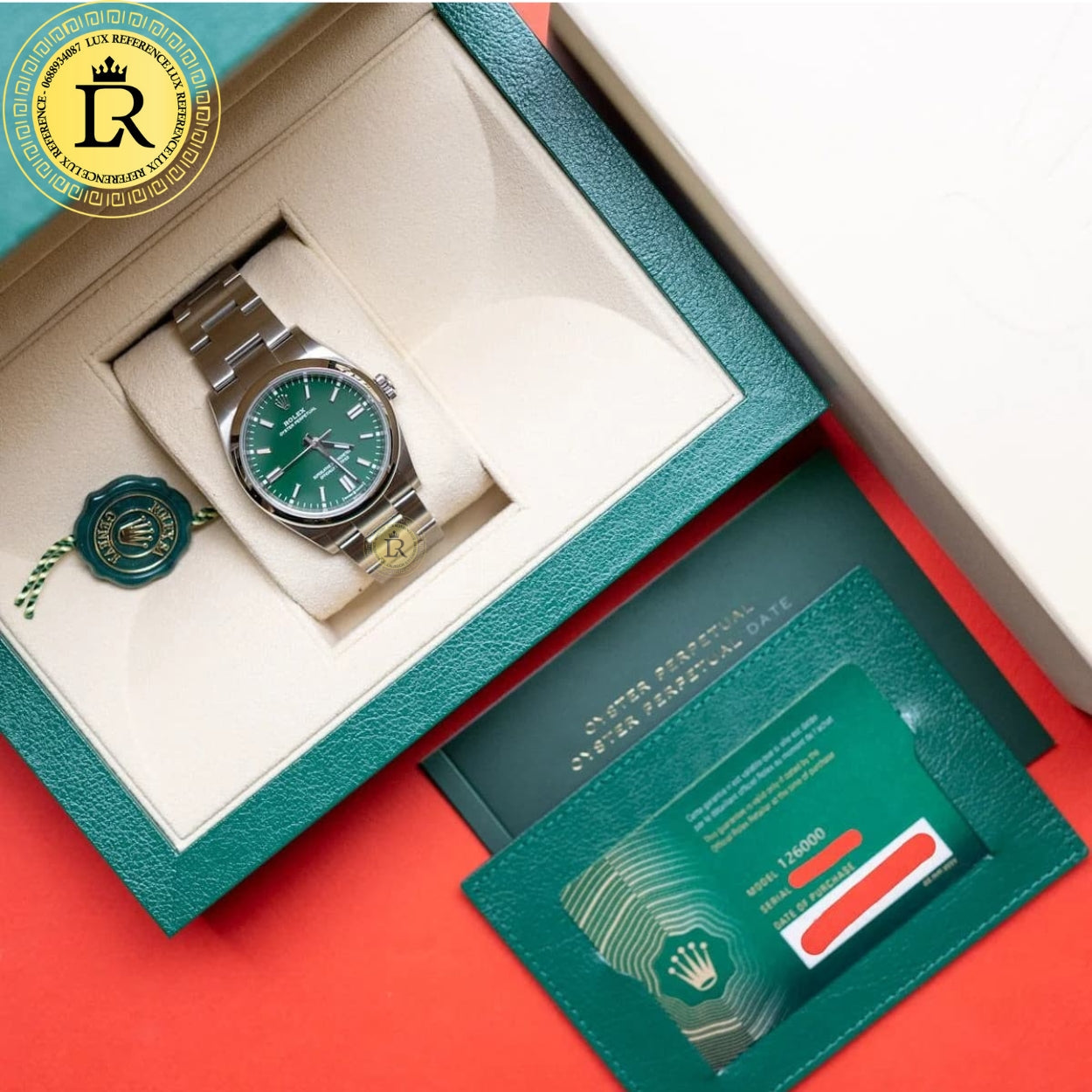 Rolex oyster perpetual vert