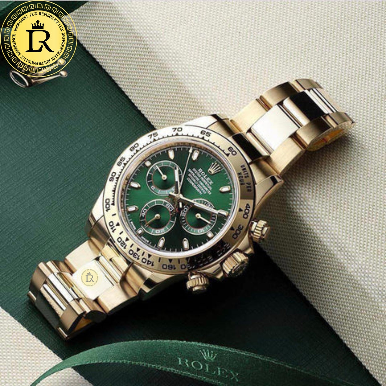 Montre Homme Daytona Cosmographe Fond Vert 116508-0013