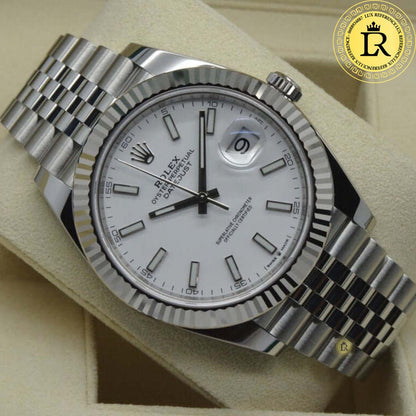 Montre Datejust 41 Blanc Jubilé Pour Homme