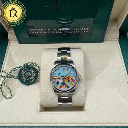 Rolex Datejust 41mm Tiffany Blue Celebration Dial Smooth Bezel 126300