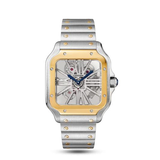 Cartier skeleton dore et argente