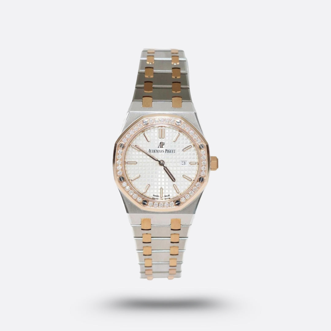 Audemars Piguet Royal Oak – Bicolore avec Lunette Sertie de Diamants